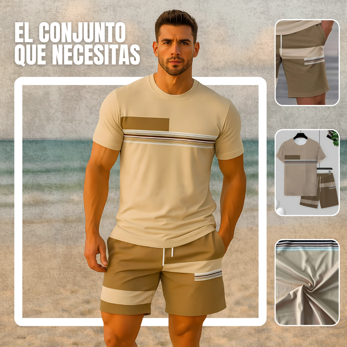 BreezeSet™ – Conjunto masculino casual para playa
