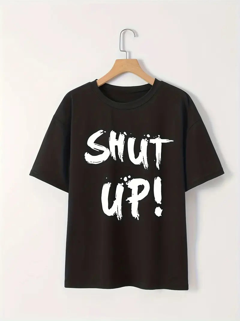 ShutUp™ – Camiseta oversize con estampado audaz