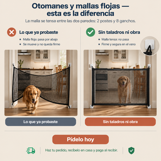 Malla Cerco Mascota 110x76cm Facil Insta - 13828 — vista 2