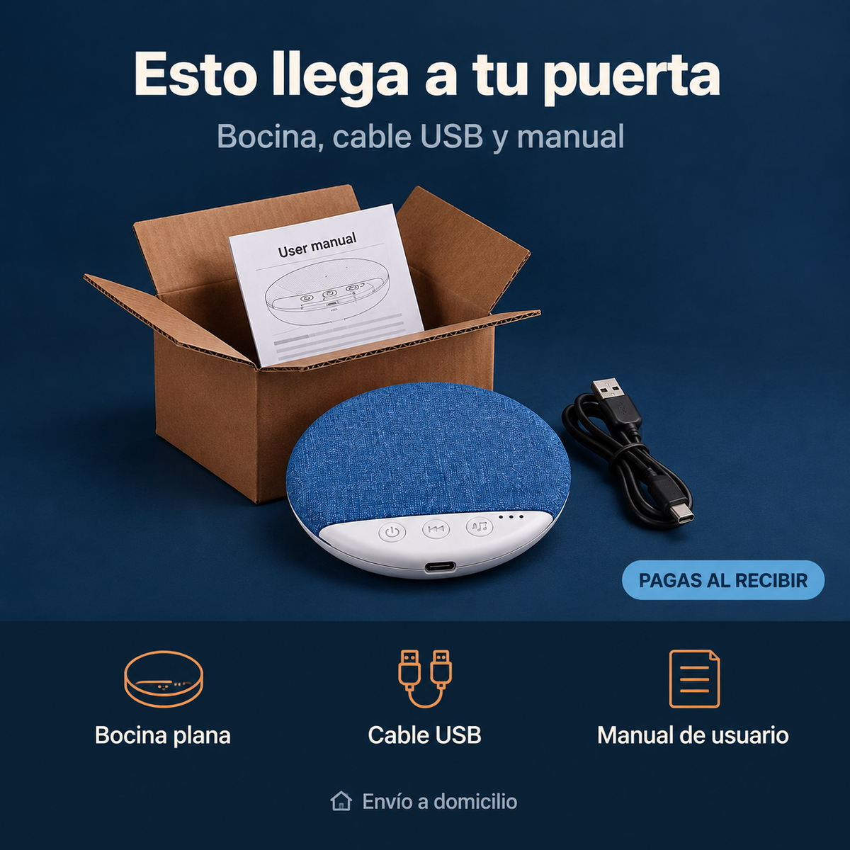 Bocina Tipo Almohada Bluetooth Dormir - 44459 — vista 7