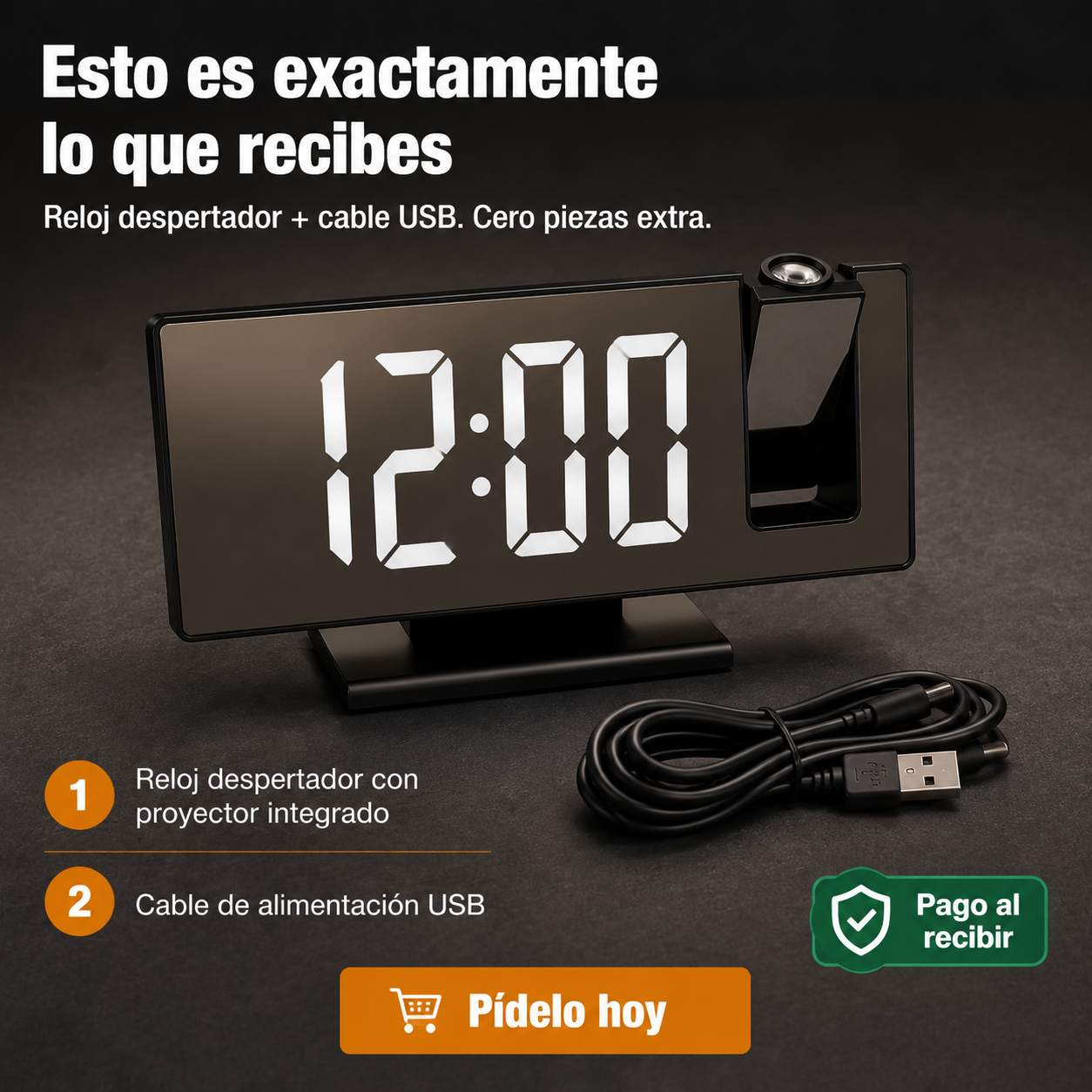 Reloj Despertador Proyector 1903838 - 188 — vista 7