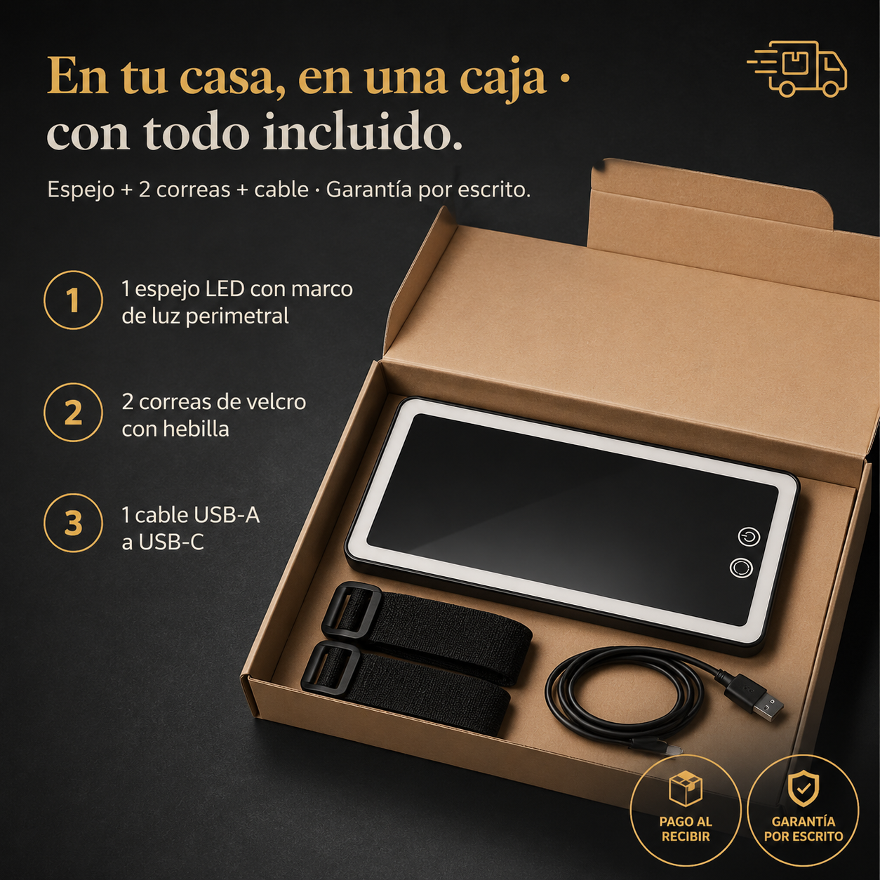 Espejo Maquillaje Con Luz Led Para Coche — vista 7