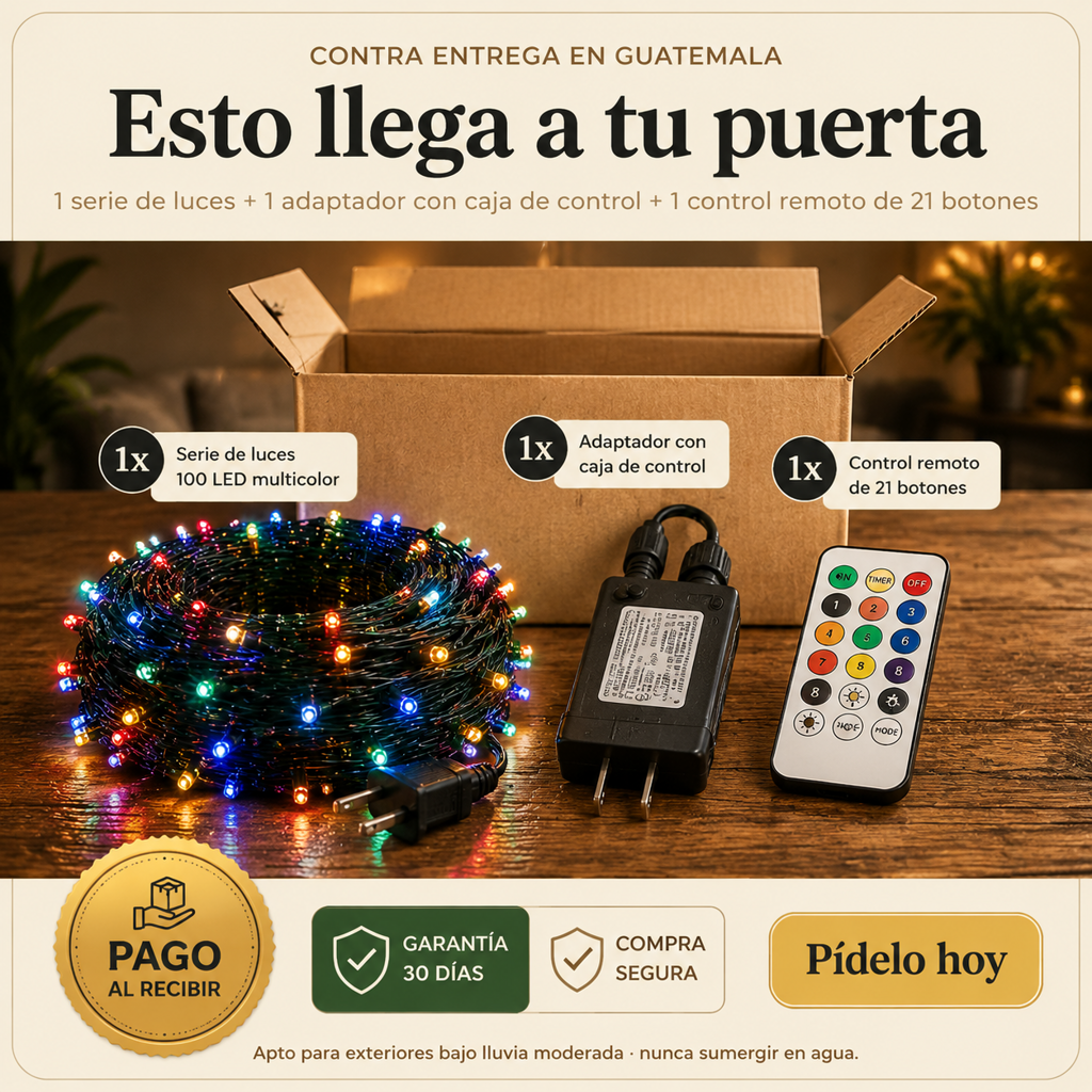 Guirnalda De 100 Luces Multicolor - 2270 — vista 7