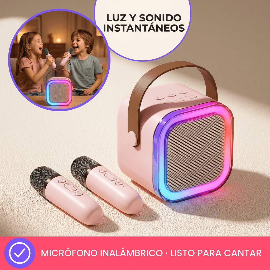 Mini Máquina de Karaoke Portátil - Conecta, canta y disfruta