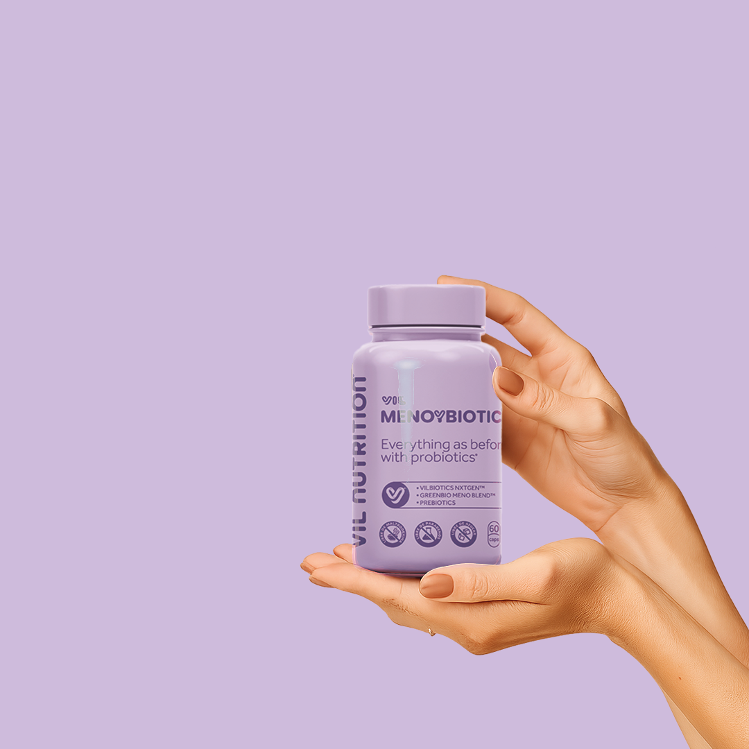 MENOYBIOTIC Estrobiótico™ – El único suplemento que reactiva tu propia fábrica interna de hormonas para vivir la menopausia sin dramas ni sofocos