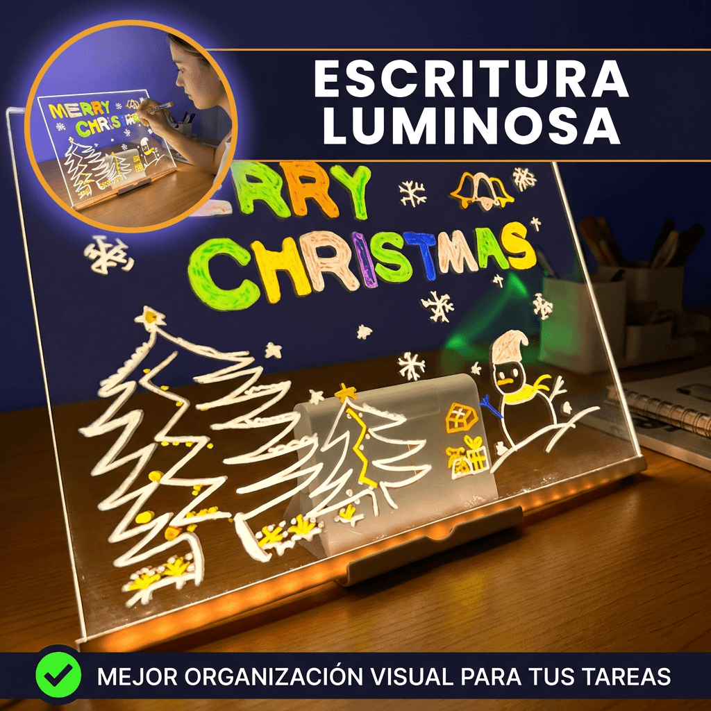 Tablero de Notas LED - Organiza tu mente, ilumina tu escritorio