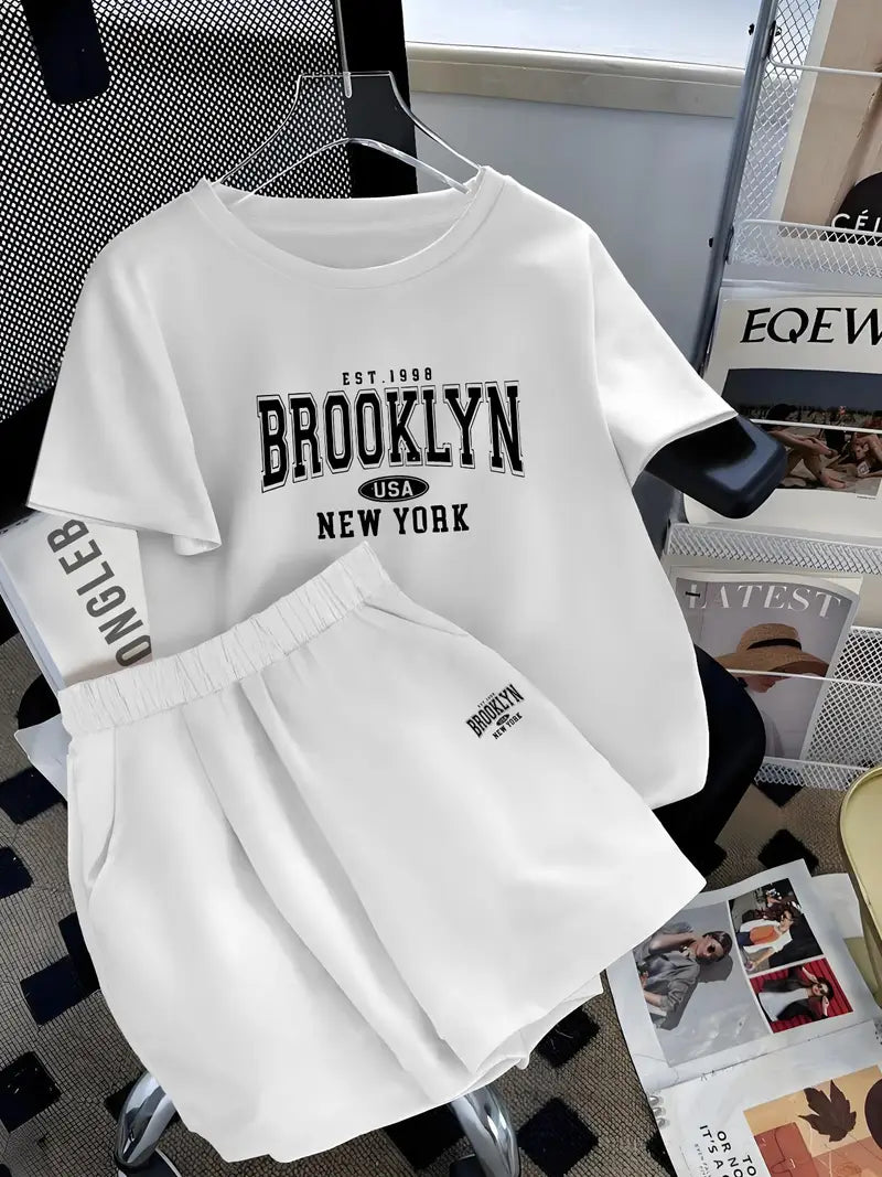 BrooklynFit™ – Conjunto urbano camiseta + short