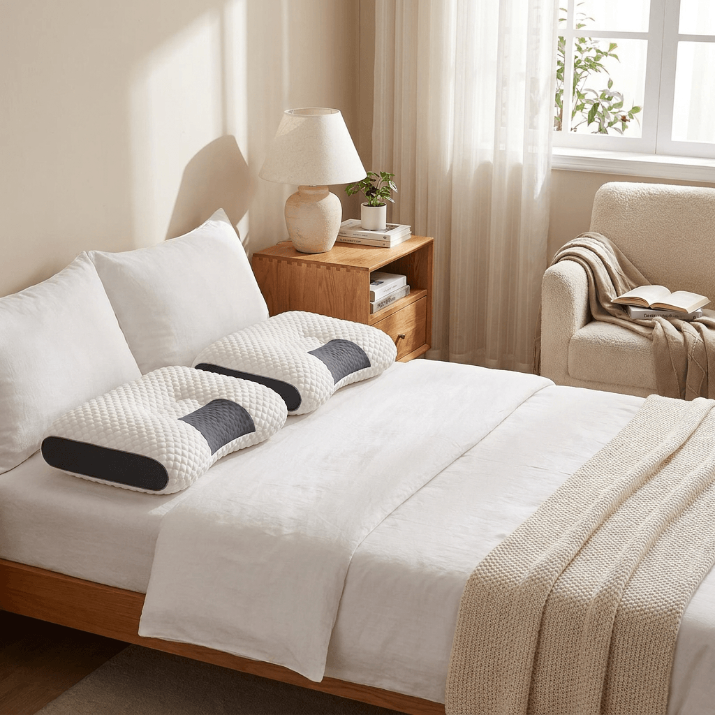 Pack de 4 almohadas suaves de 65 × 40 cm - Renueva tu descanso en una sola compra