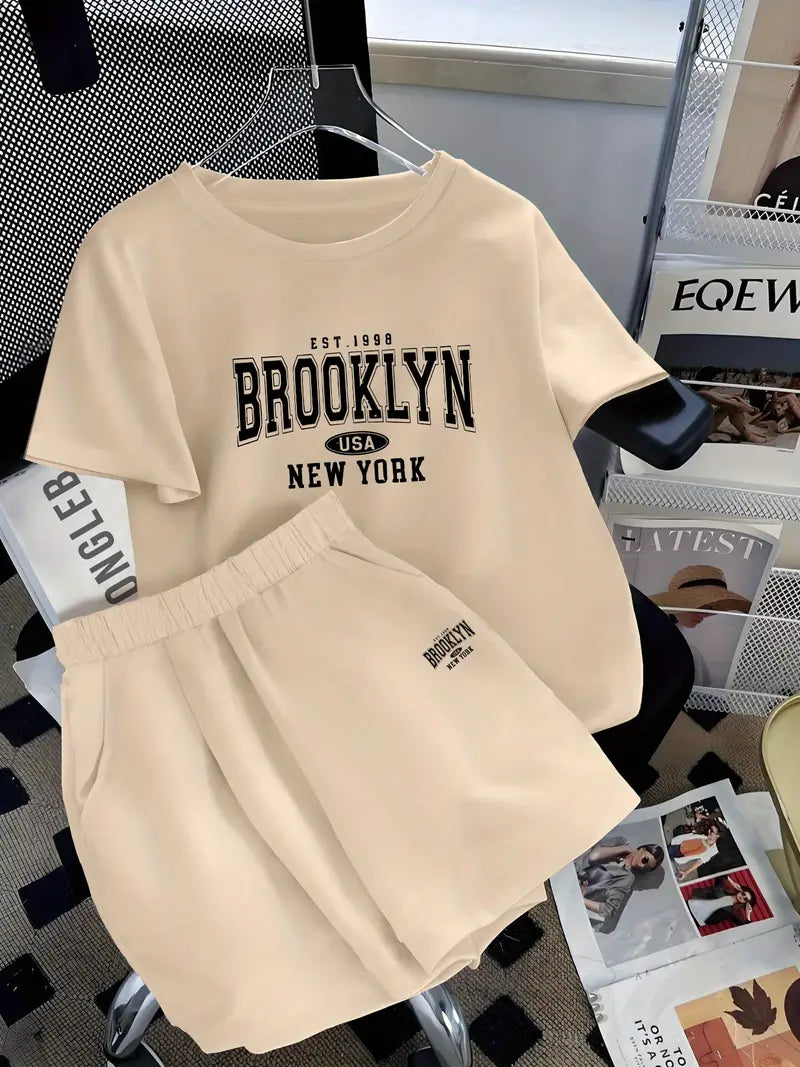 BrooklynFit™ – Conjunto urbano camiseta + short