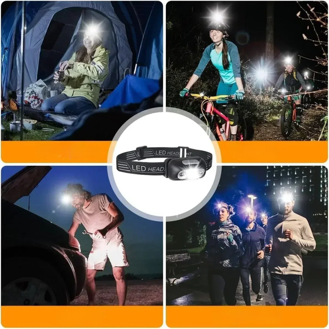 LightVision Pro™ – La linterna frontal que libera tus manos y te da visión nocturna profesional