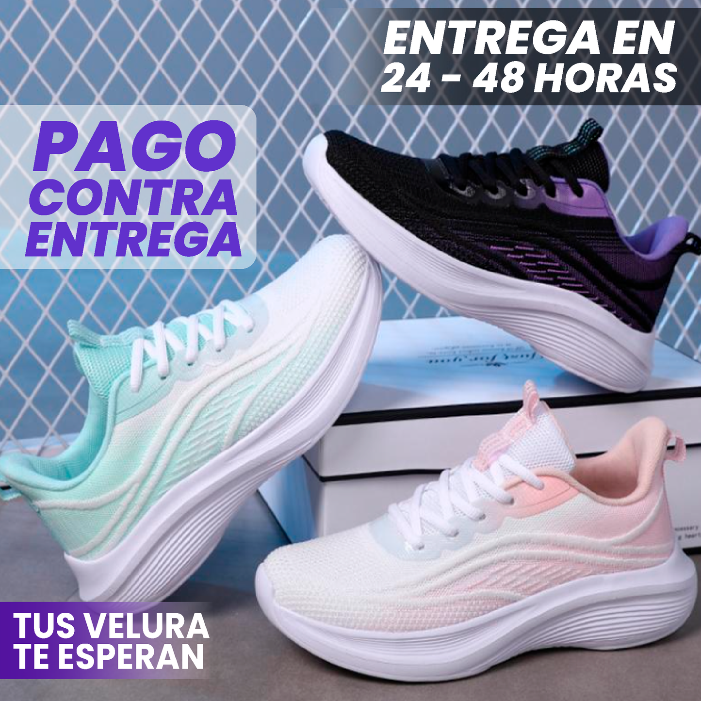 Tenis Velura colores™ - ¡Pide las tuyas con un descuento increíble solo por este mes!