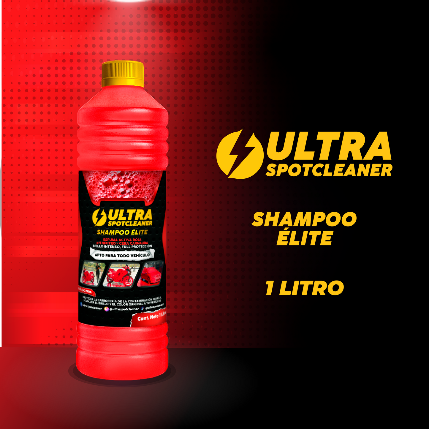 Shampoo Elite Ultra Spotcleaner™ – Poder industrial que arranca la mugre extrema sin maltratar tu pintura