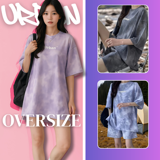 UrbanChill™ – Conjunto tie-dye oversize para mujer