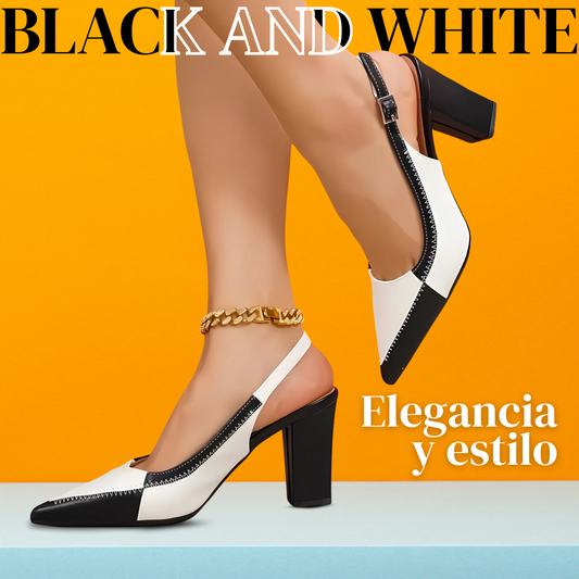 Monochic™ – Zapatos de tacón bicolor