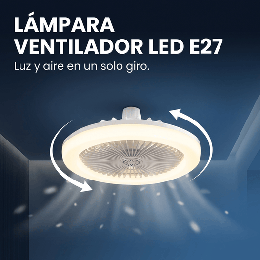 Ventilador con Luz Smart - Ilumina y refresca tu habitación en minutos
