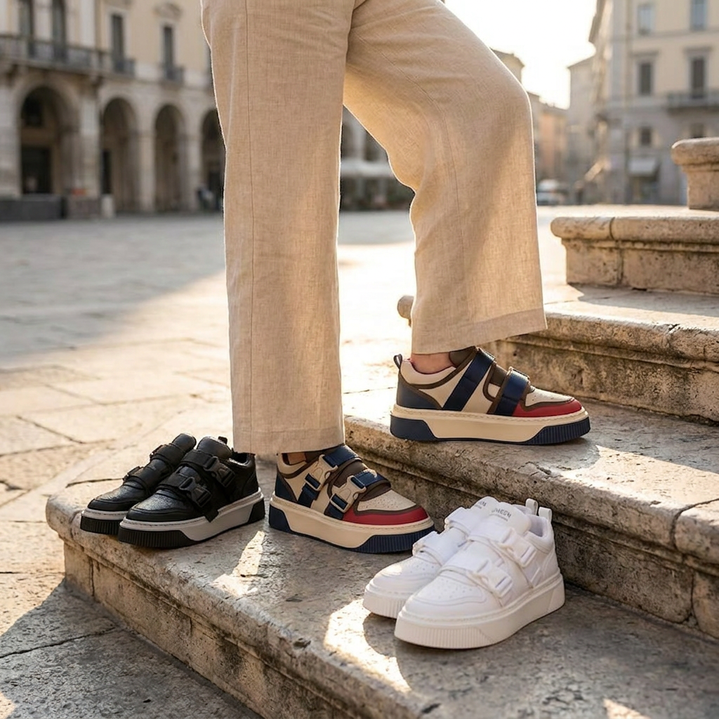 Zapatillas  - Deportivo casuales con hebilla