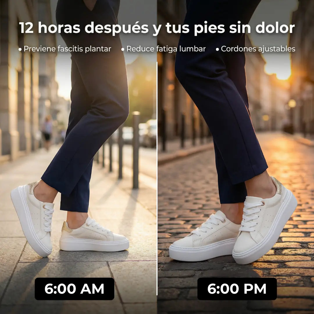 Tenis Deportivo Blancos – Camina con comodidad  mientras te ves impecable