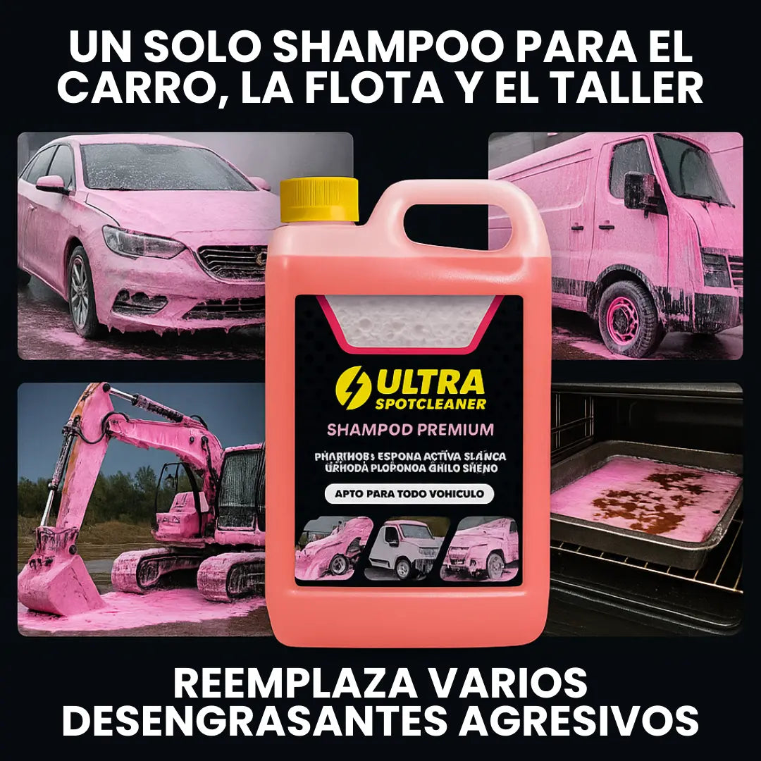 Shampoo Premium Ultra Spotcleaner™ – Profesional, alcalino y rendidor