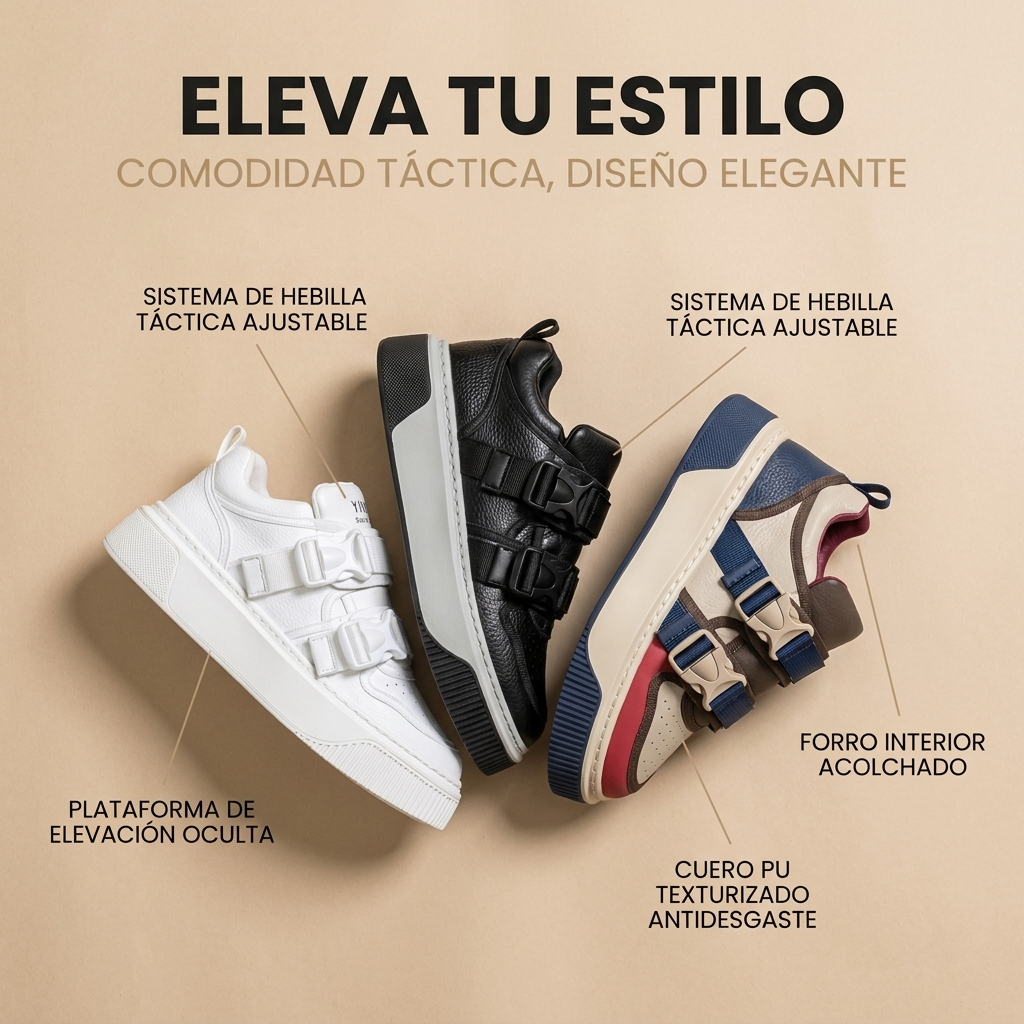 Zapatillas  - Deportivo casuales con hebilla