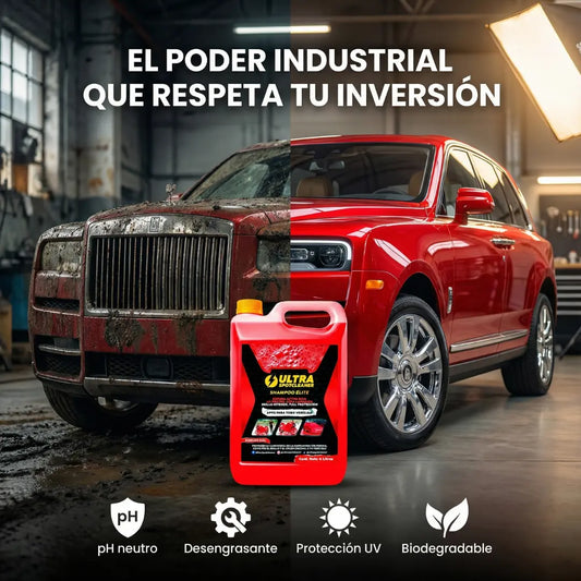 Shampoo Elite Ultra Spotcleaner™ – Poder industrial que arranca la mugre extrema sin maltratar tu pintura
