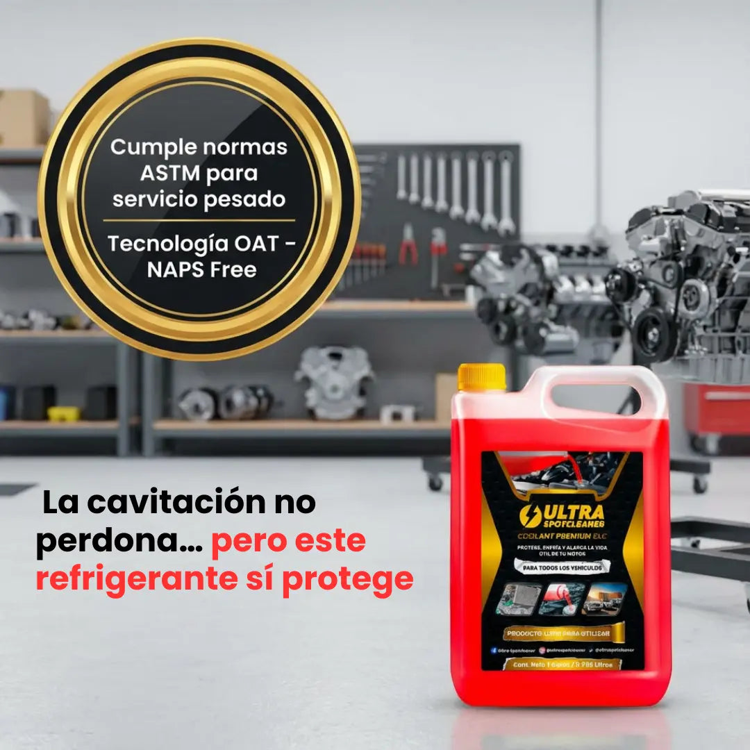 ULTRA SPOTCLEANER™ Refrigerante Coolant Premium ELC - Potencia profesional y protección extrema