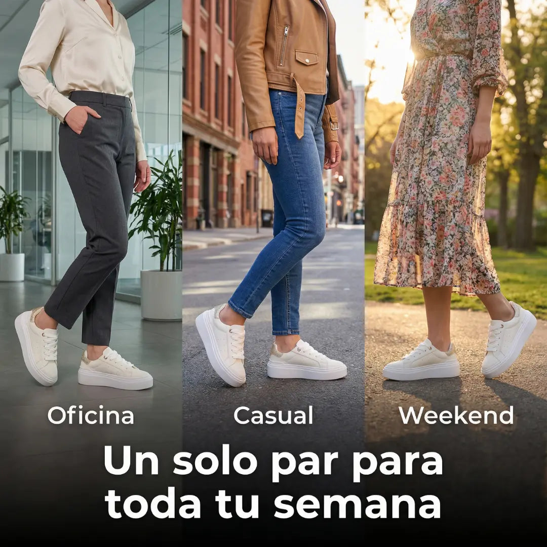 Tenis Deportivo Blancos – Camina con comodidad  mientras te ves impecable