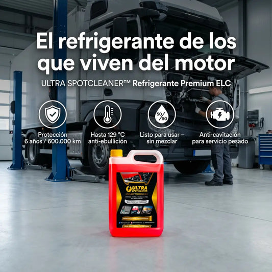 ULTRA SPOTCLEANER™ Refrigerante Coolant Premium ELC - Potencia profesional y protección extrema