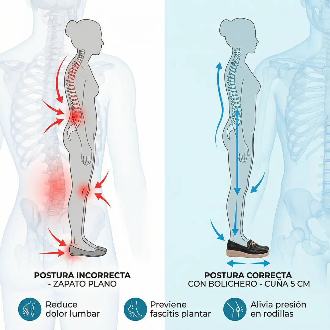 Bolichero con detalles dorados™ – El mocasín casual y elegante que cuida tu espalda y pies