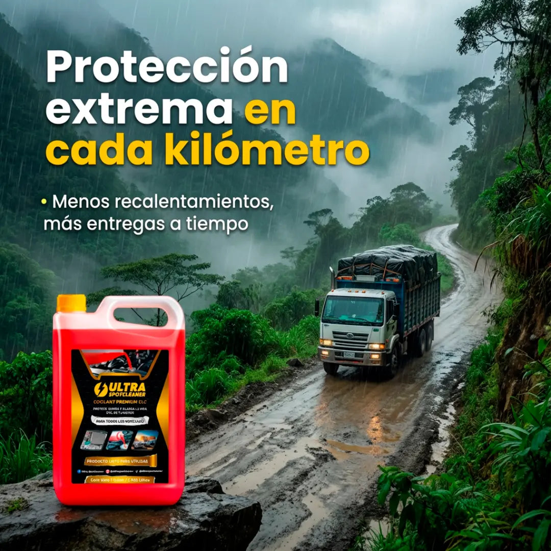 ULTRA SPOTCLEANER™ Refrigerante Coolant Premium ELC - Potencia profesional y protección extrema