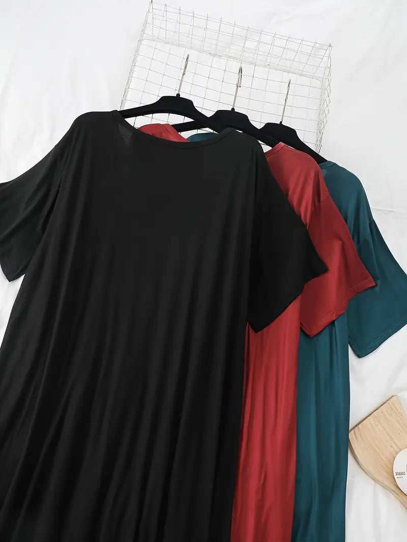 NightVibes™ – Combo de 3 camisones estampados