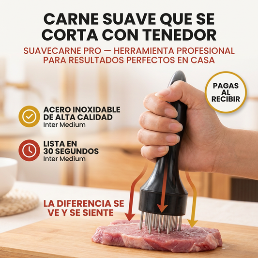 Ablandador de Carne Profesional - Cocina carnes como un master chef