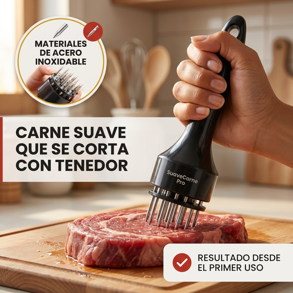 Ablandador de Carne Profesional - Cocina carnes como un master chef