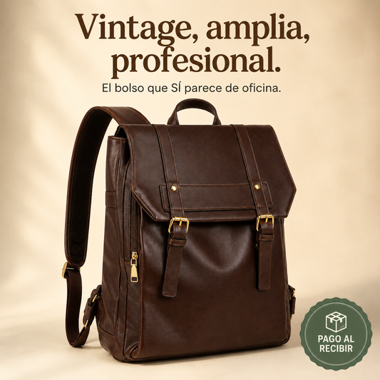 bolso vintage marrón - b01 — vista 1