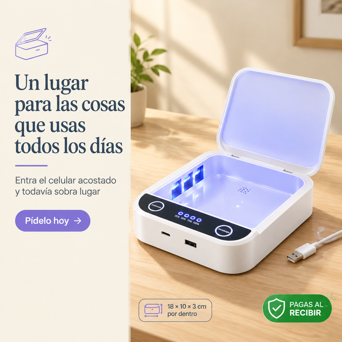 Esterilizador Con Luz Uv Top Seller - 1339 — vista 1