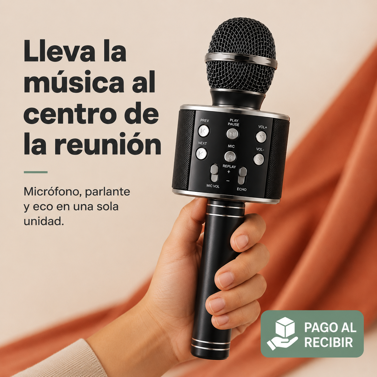 Microfono Karaoke Bluetooth Stc -id 3192 — vista 1