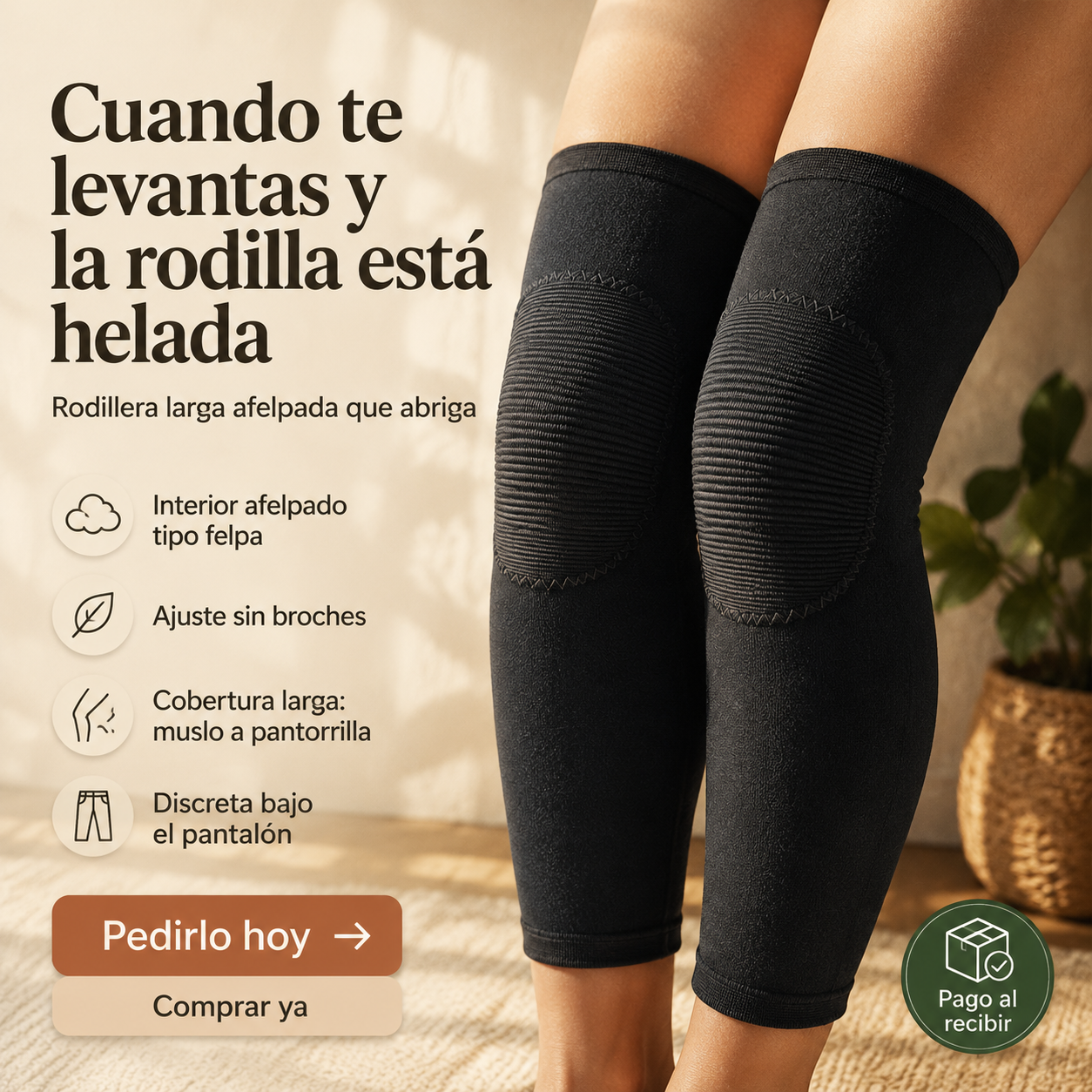 Rodillera Larga De Calentamiento - 111841 — vista 1
