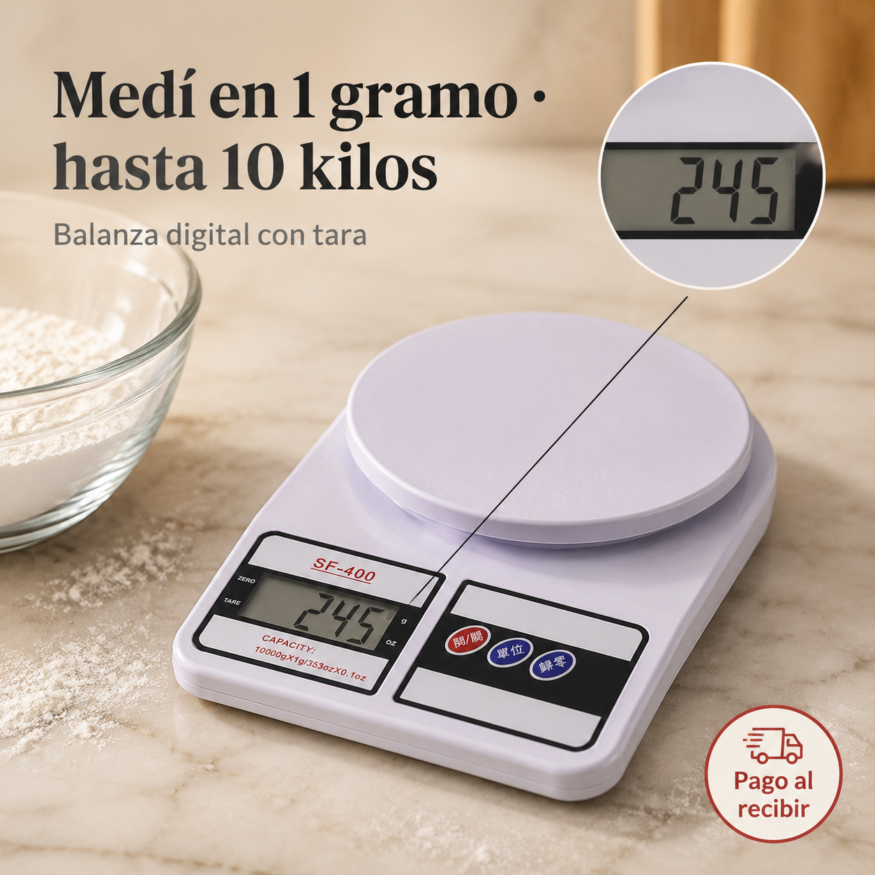 Balanza Electronica 0.1g 10kg - 4730 — vista 1