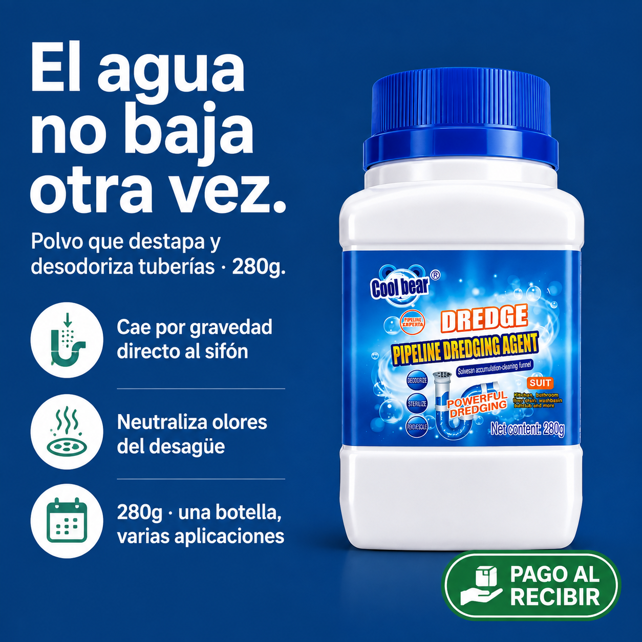 Polvo Limpiador De Tuberias - id122830 — vista 1