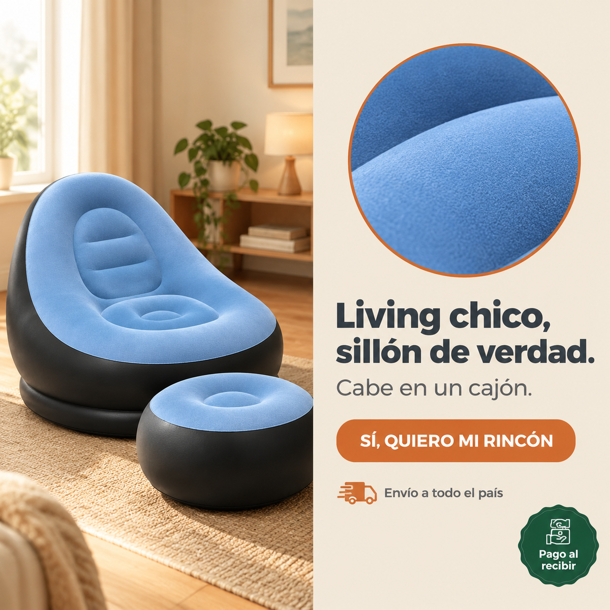 Sillon Inflable Reclinable - 7759 — vista 1