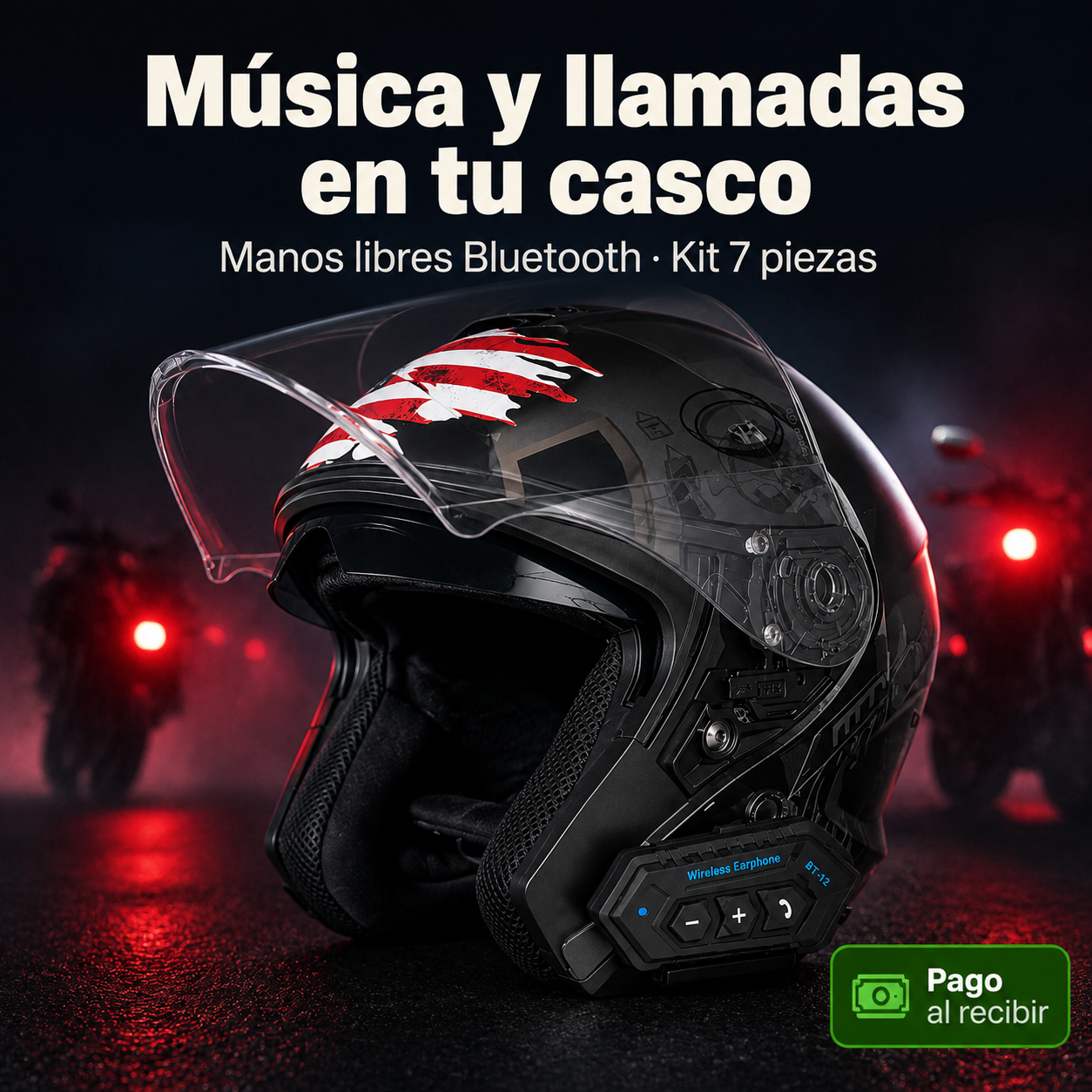 Intercomunicador Bluetooth Para Casco - 83603 — vista 1