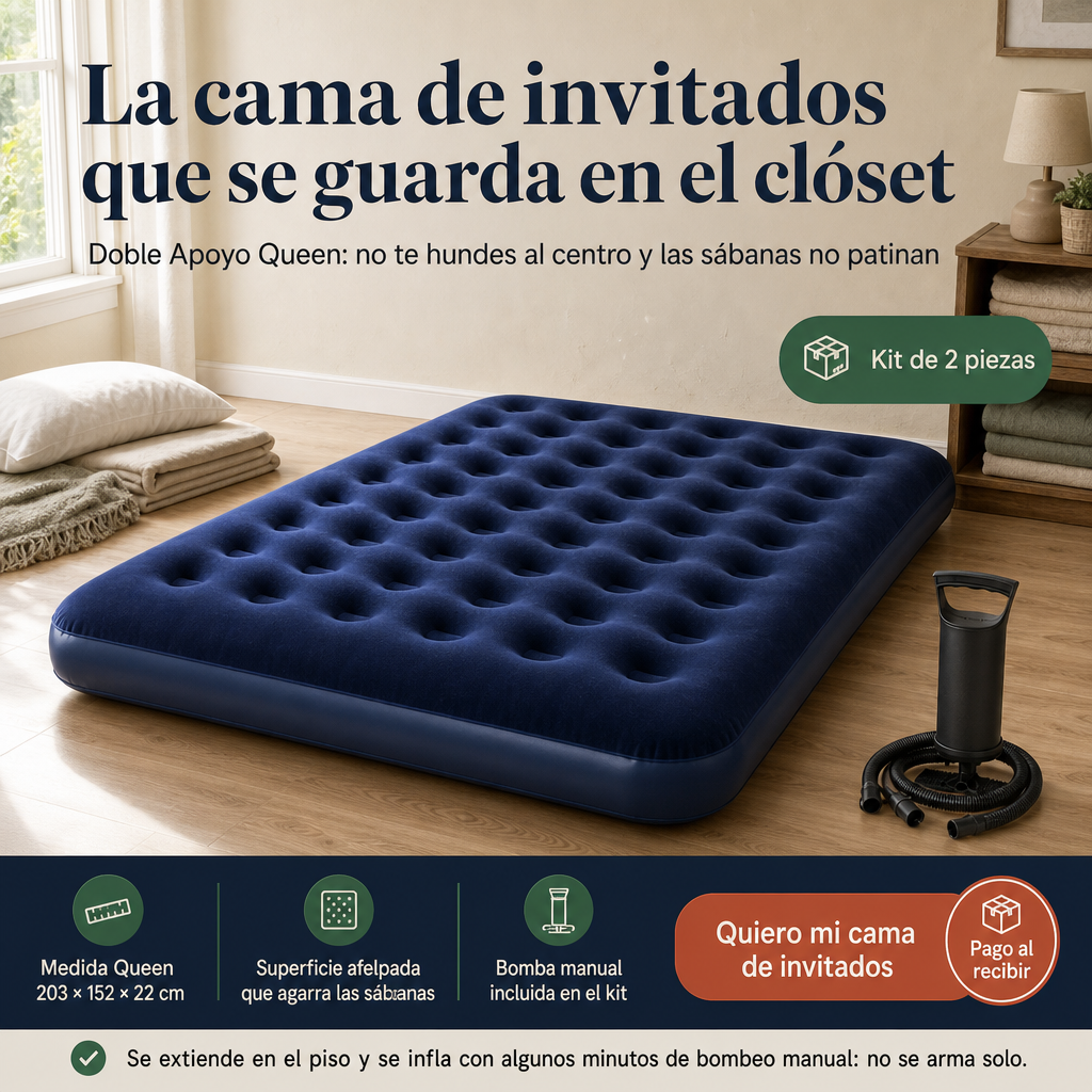 Cama Hinchable Queen - 25153 — vista 1