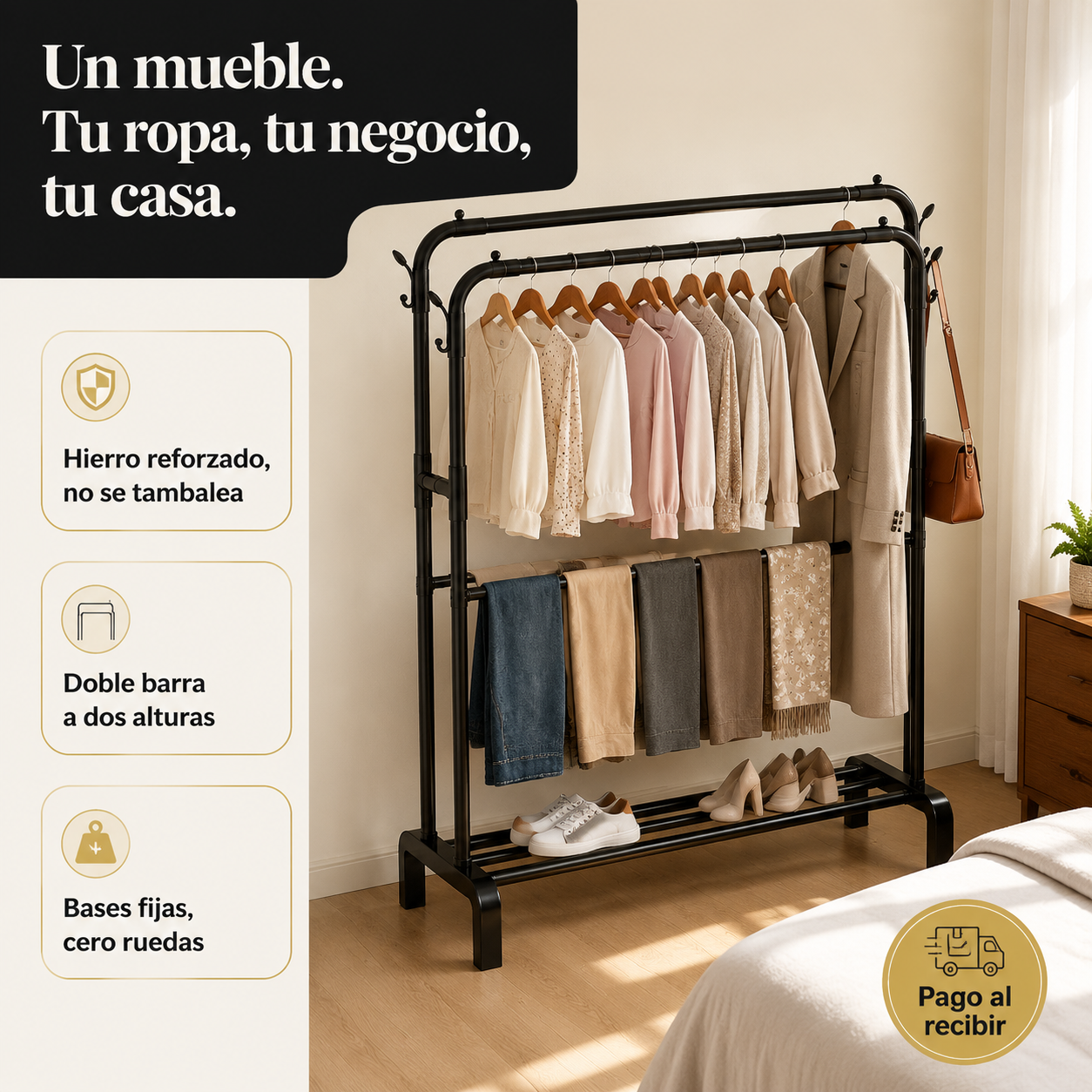 Perchero Colgador De Ropa Reforzador - 78740 — vista 1