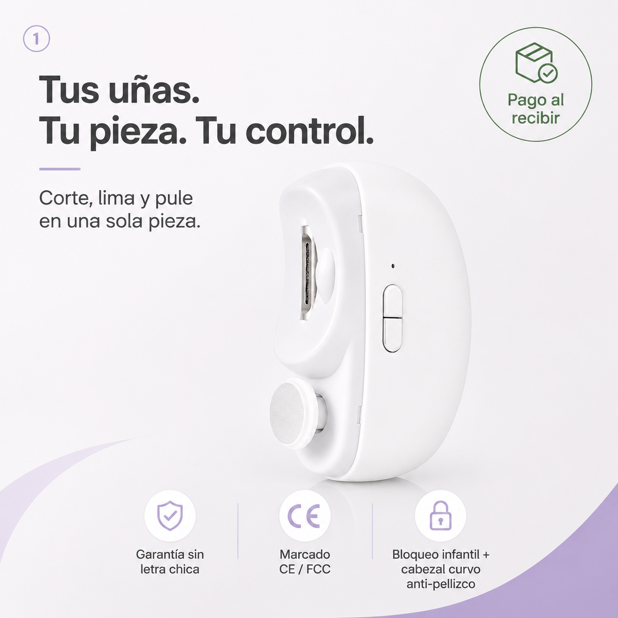 Corta Unas Electrico Recargable - 13618 — vista 1
