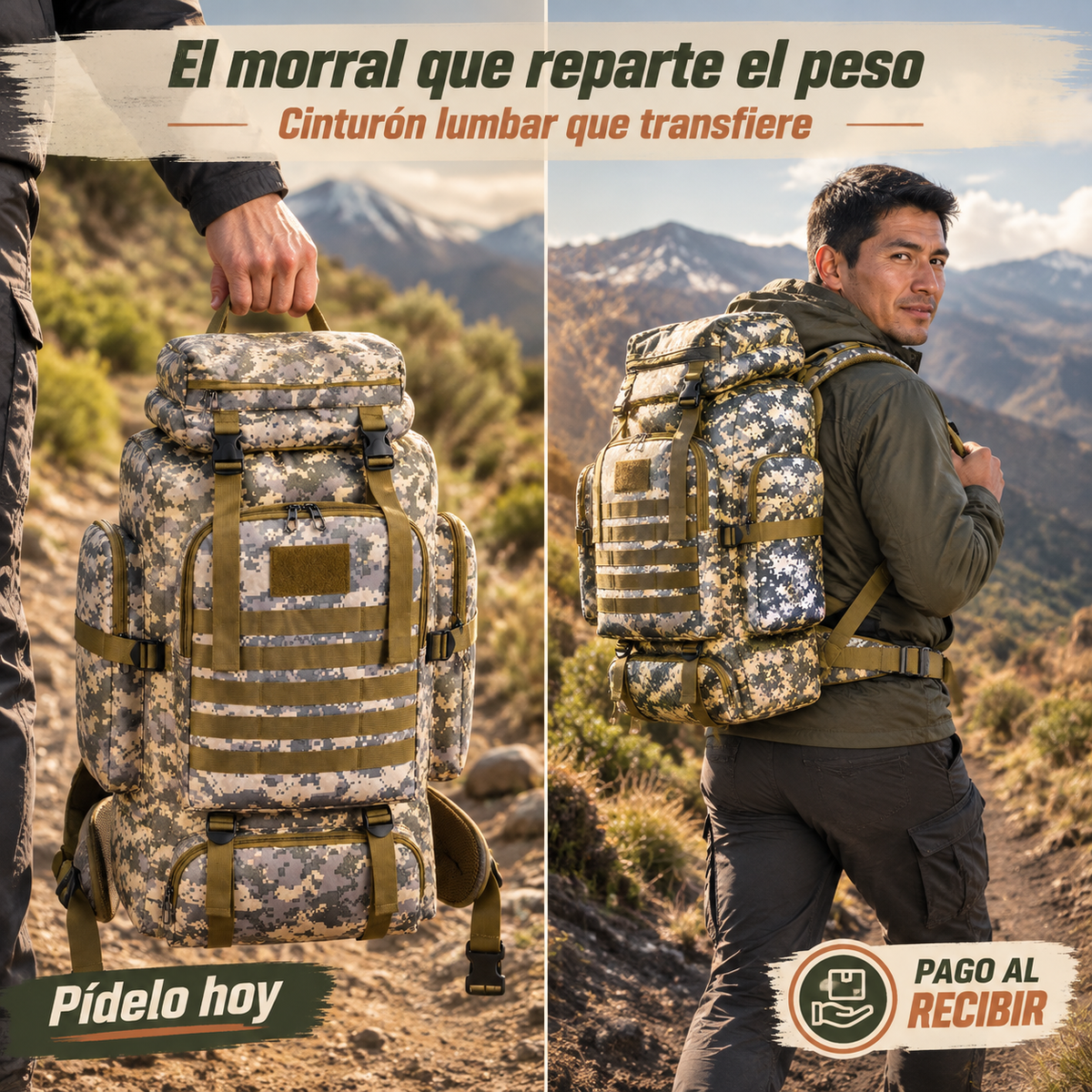 Mochila Tactica Militar - 160490 — vista 1