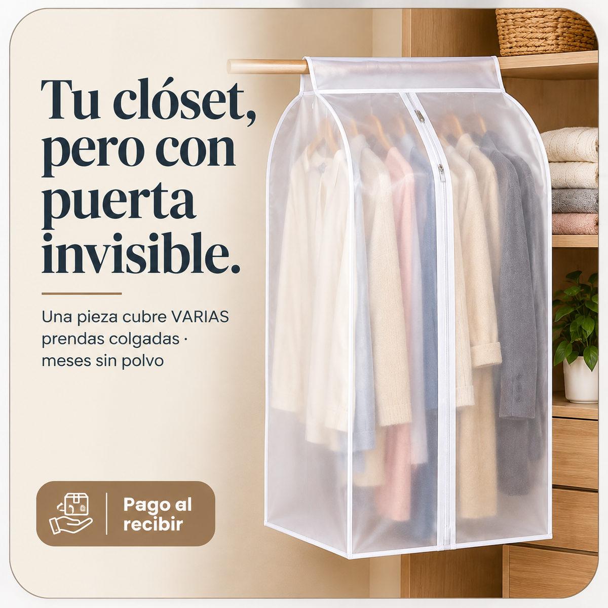 Protector De Ropa Colgante Grande Almace - 26700 — vista 1