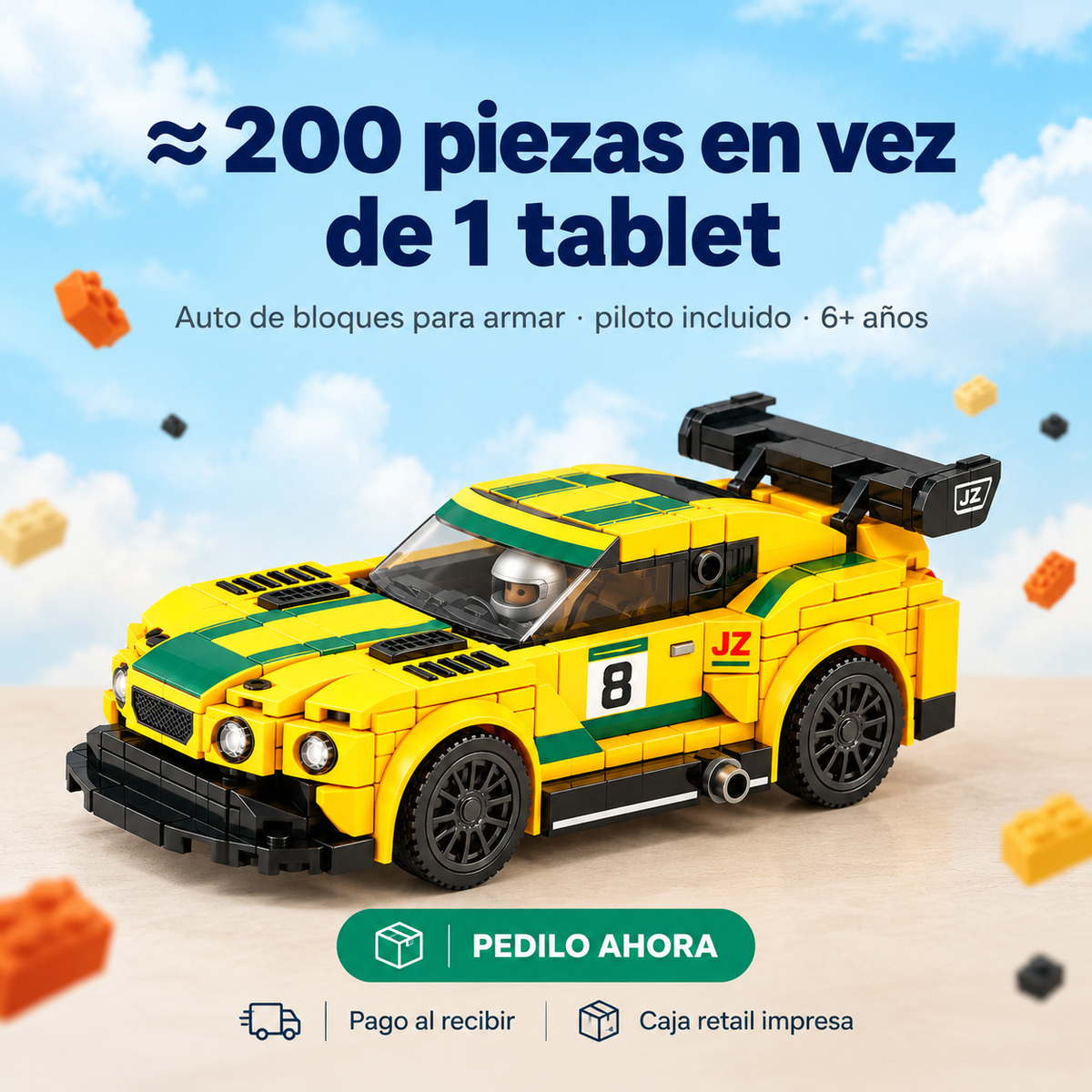 Bloques para Armar Auto Deportivo - 6674 — vista 1