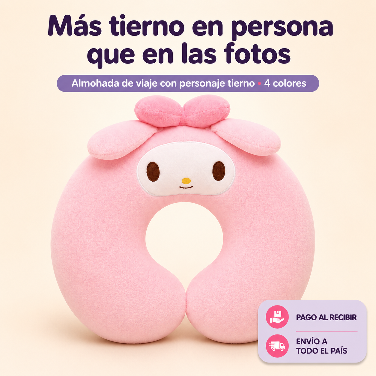 Almohada Cuello Para Viajes Kawaii Kurom - id6989 — vista 1