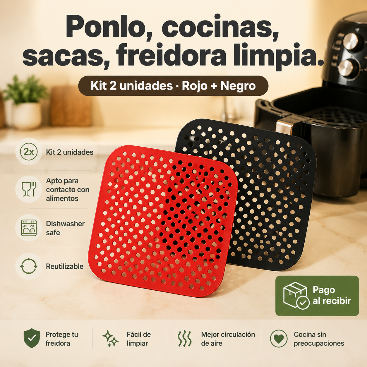 Silicona Para Air Fryer — vista 1