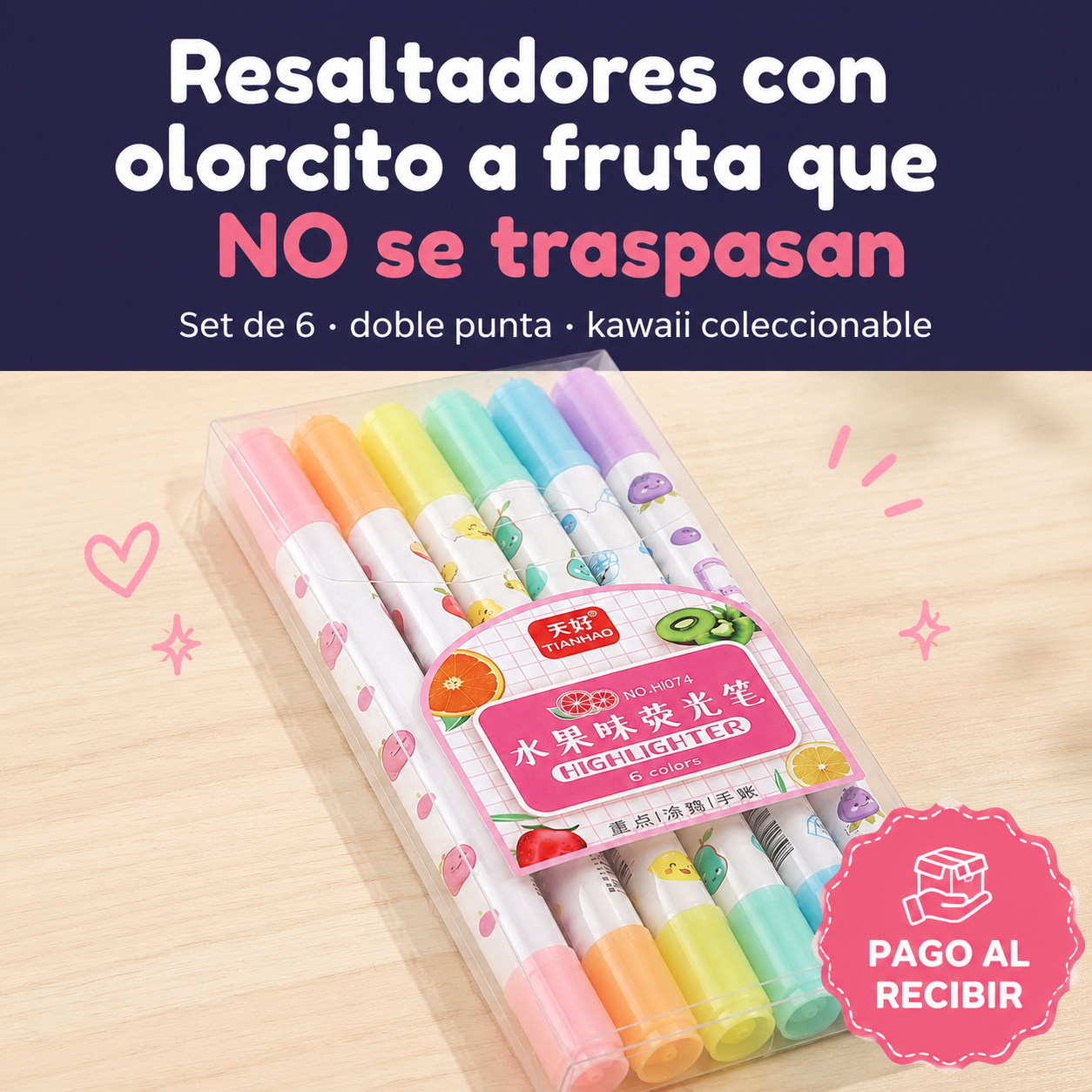 6x Marcador Alcohol Perfumado Tianhao -id 6839 — vista 1