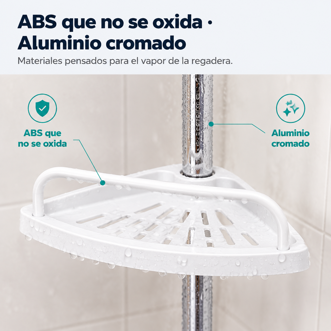 Esquinero De Bano Multifuncional -112627 — vista 2